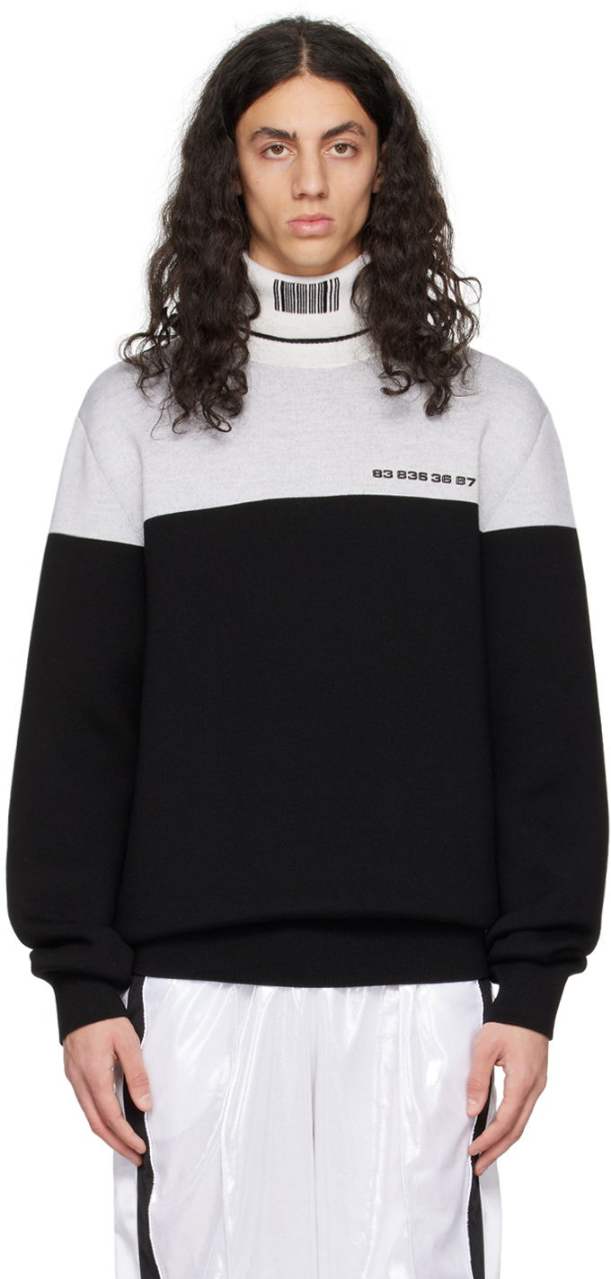 Sweater VETEMENTS Colorblocked Turtleneck Svart | VL16KN420B