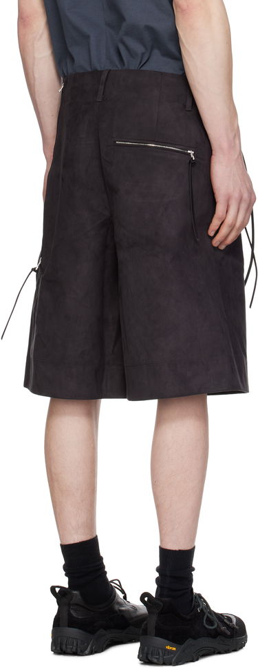 Shorts Post Archive Faction (PAF) PAF 8.0 Center Technical Faux-Suede Shorts Svart | 8.0 BTPC-B, 2