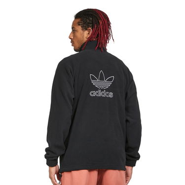 Sweatshirt adidas Originals Trefoil Teddy Fleece Jacket Svart | HK7295, 1