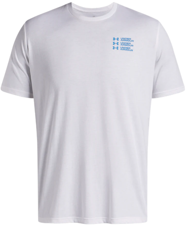 T-shirt Under Armour Triple Stack Logo Short Sleeve T-Shirt Vit | 6004173-100, 2
