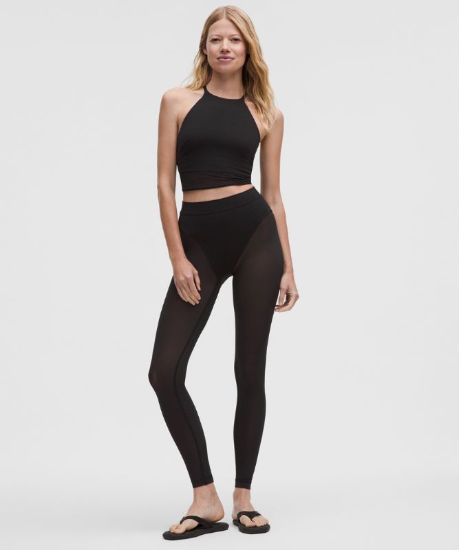 Crop top lululemon High-Neck Nulu Tank Top with Mesh Hem Light Support B/C Cups Svart | prod20002671, 1