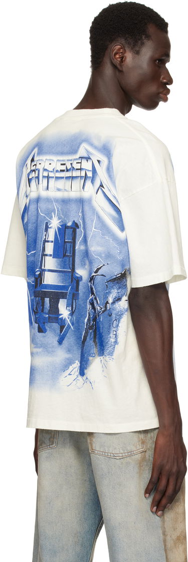 T-shirt Represent Clo Represent 'Metallica Ride the Lightning' Graphic Print T-Shirt Vit | MLM4382, 2