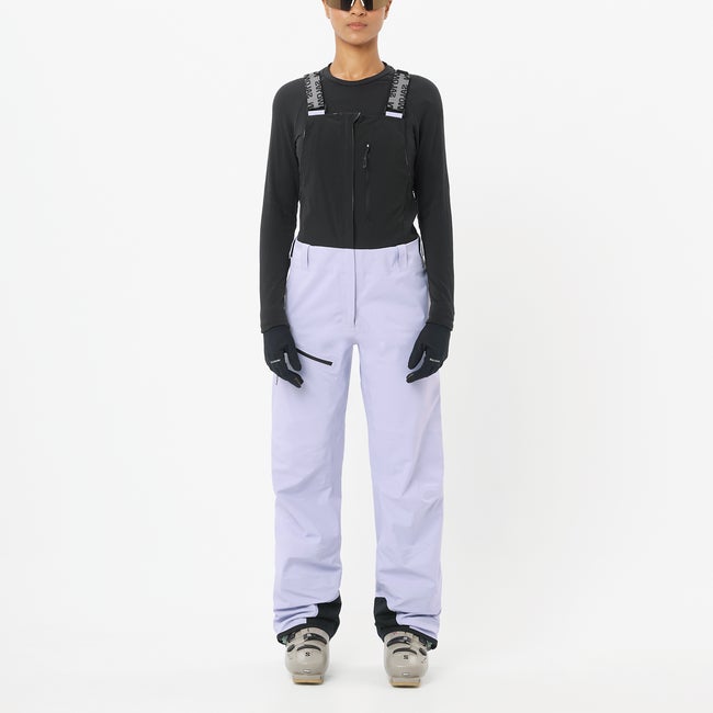 Byxor Salomon Moon Patrol Gore-tex Ski Bib Pants Purpur | LC2705900