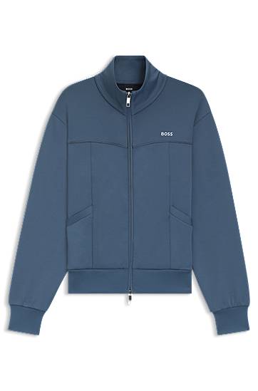 Jacka BOSS BOSS Zip-Up Sweatshirt Blå | 50544177