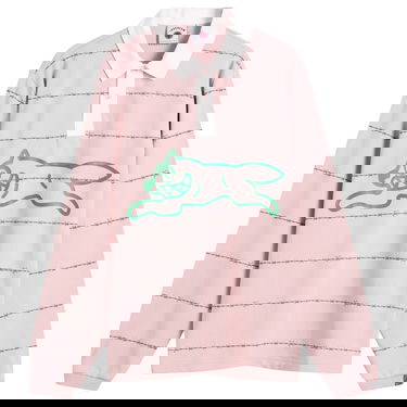 Skjorta BBC IceCream Barbed Wire Running Dog Rugby Shirt, Size Large Rosa | IC25322-PNK, 0