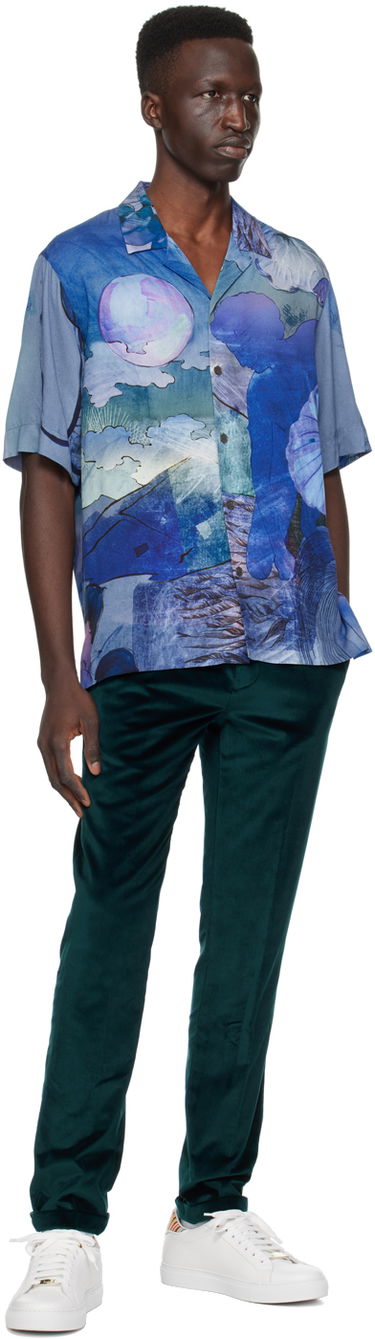 Skjorta Paul Smith Paul Smith Graphic Print Shirt Blå | M1R-905U-M02250-47, 3