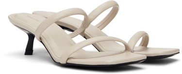 Skovård Anine Bing ANINE BING Hilda Two-Strap Kitten Heel Mules Beige | A-14-11101-IVY17, 3