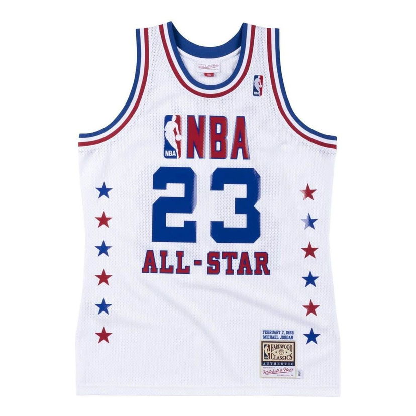 Linne Mitchell & Ness NBA All-Star East 1988 'Michael Jordan 23' Jersey Vit | BA67NR-ASE-W-FK6