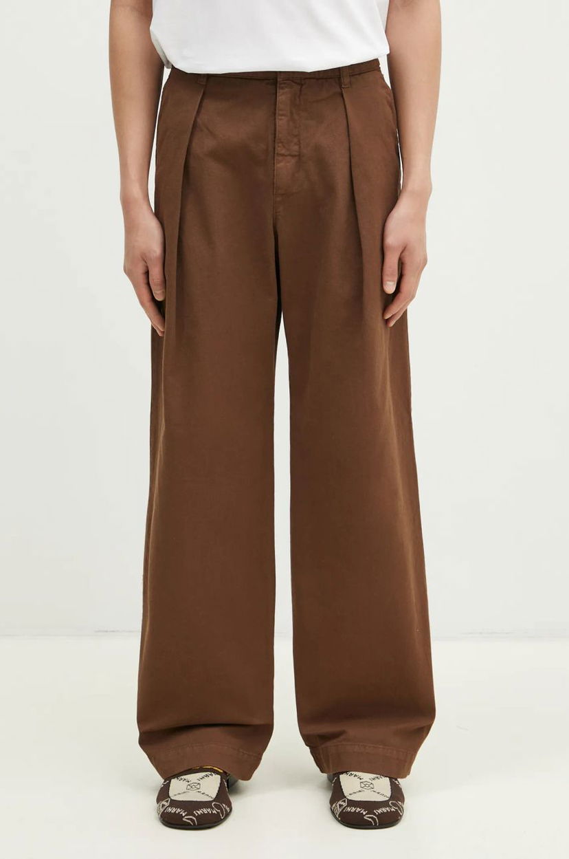 Byxor WOOD WOOD Wood Wood Fraser Pleated Chinos Brun | 12435001.5181