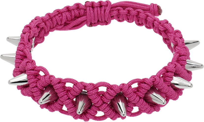 Armband We11done We11done Handmade Studded Bracelet Rosa | WD-AJ0-25-599-U-PK