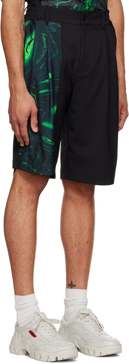Shorts Feng Chen Wang Feng Chen Wang Lacquerware Shorts Svart | FUF14ST01, 1