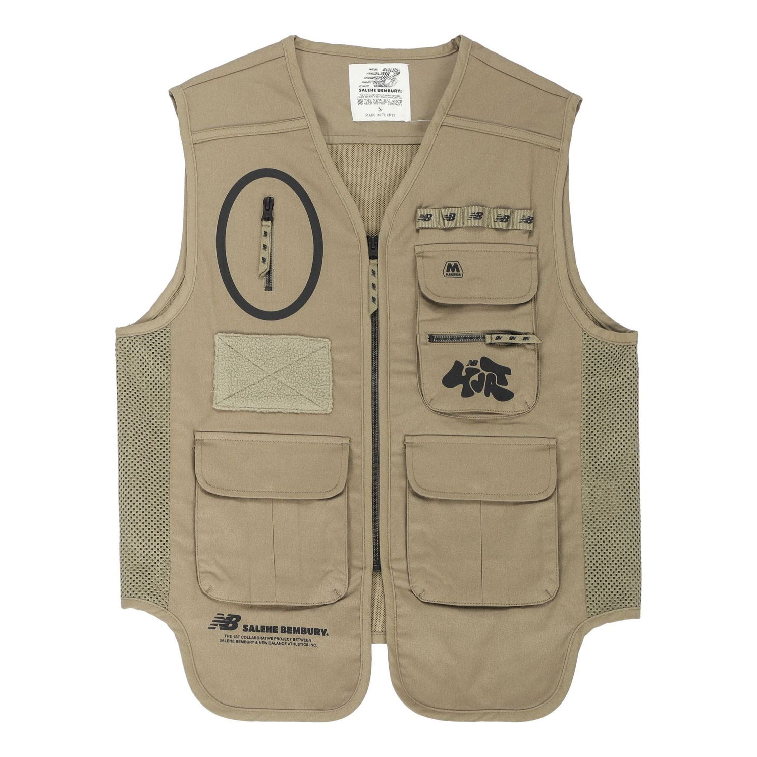 Väst New Balance Salehe Bembury Yurt Utility Vest Beige | MV11563-CGN, 0