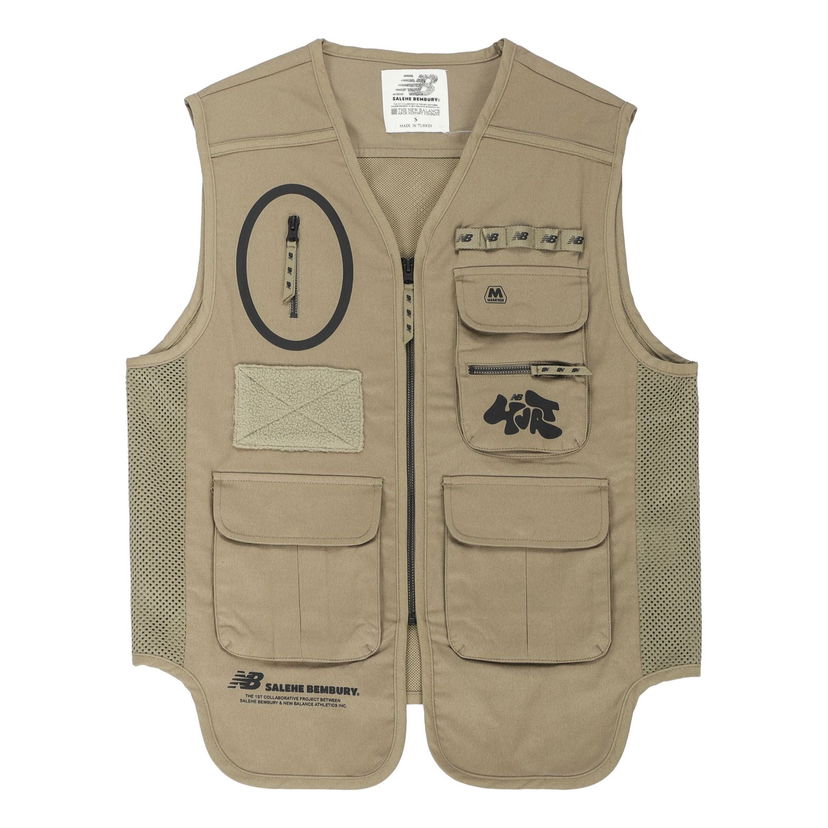 Väst New Balance Salehe Bembury Yurt Utility Vest Beige | MV11563-CGN