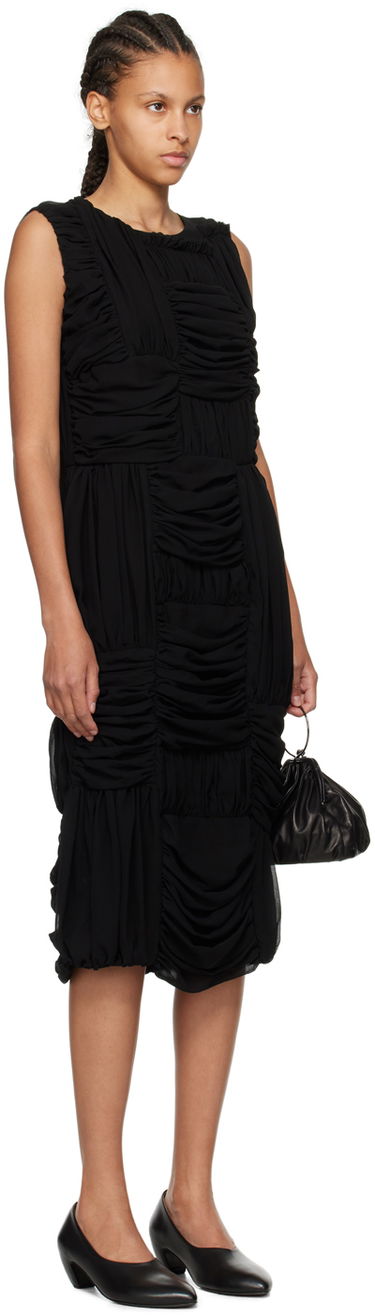 Klä Comme des Garçons Comme des Garçons Ruched Midi Dress Svart | RM-O012-051, 1