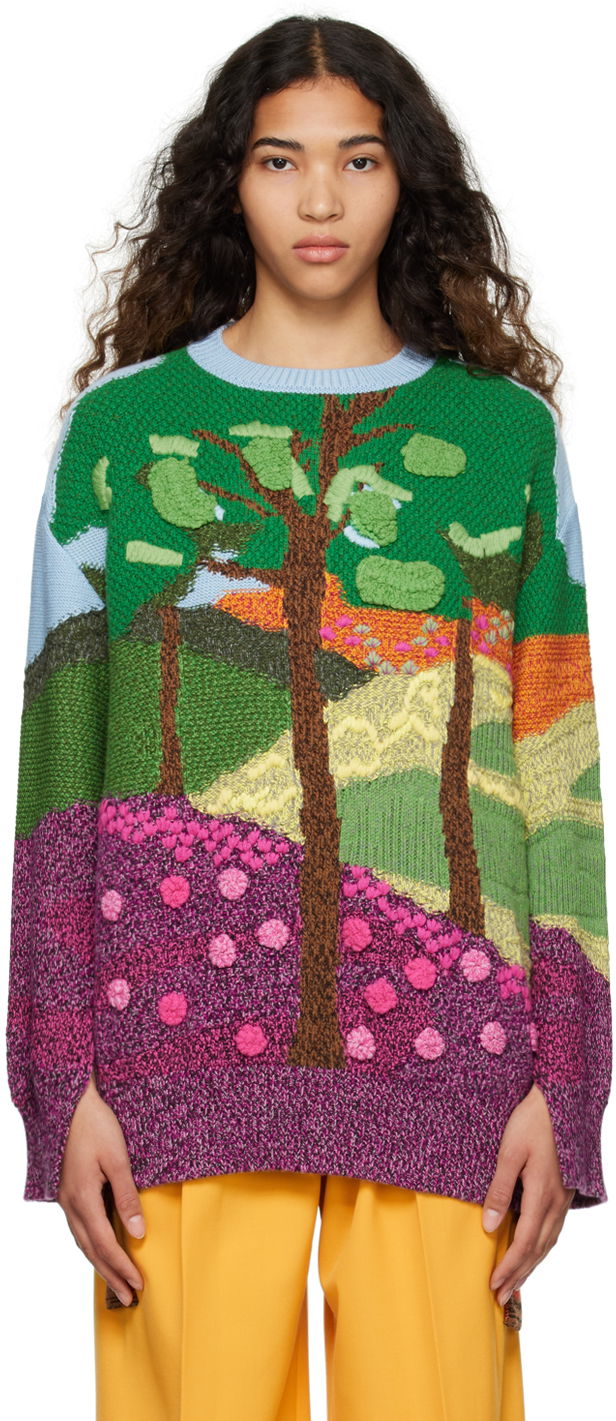 Sweater Stella McCartney Tree Of Life Knit Sweater Flerfärgad | 6K03373S2384