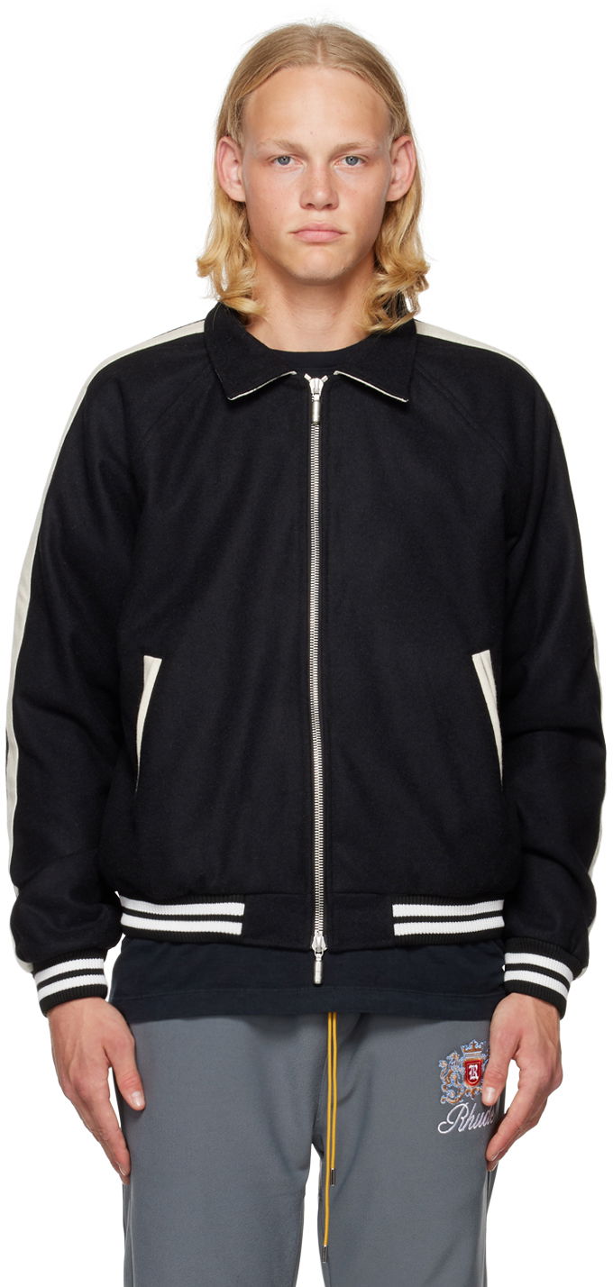 Bomberjacka Rhude Rhude 'Rhude Boys' Bomber Jacket Svart | RHFW22JA45674372