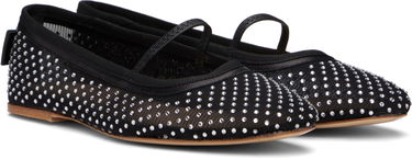 Klä A.P.C. A.P.C. Swan Crystal-Embellished Ballerina Flats Svart | PAAGG-F53295, 3