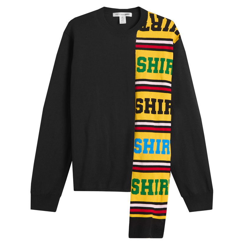 Sweater Comme des Garçons Football Scarf Svart | FP-N003-051-1