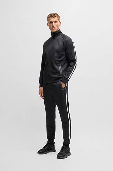 Träningsbyxor BOSS Relaxed Fit Tracksuit Bottoms Svart | 50537373, 1