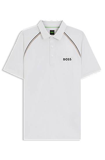 Polotröja BOSS Slim-Fit Polo Shirt with Odour Control Vit | 50543333