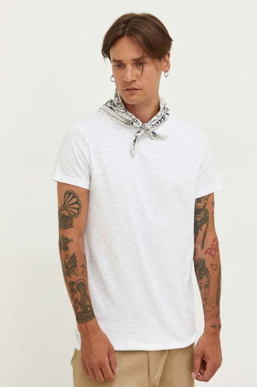 T-shirt Samsoe Samsoe Samsoe Samsoe T-Shirt Vit | M00012516, 0