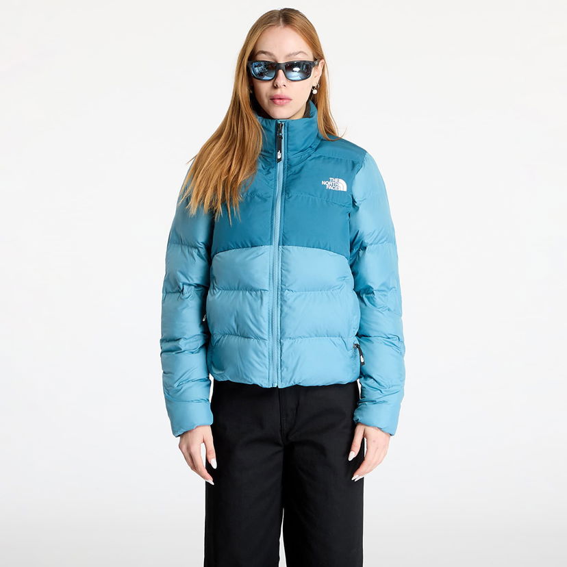 Pufferjacka The North Face Blue Saikuru Cropped Puffer Jacket Blå | NF0A89JD2X71