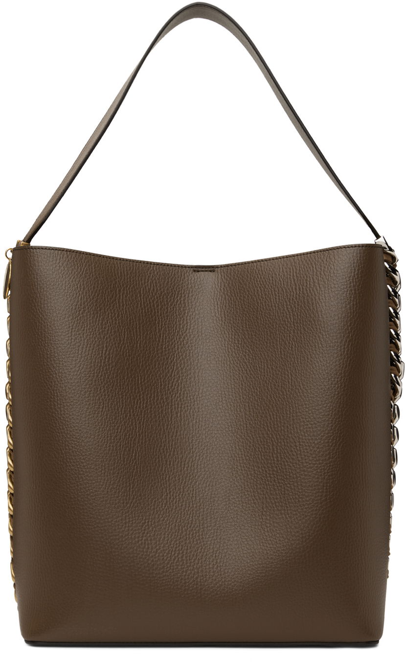 Tygpåse Stella McCartney Stella McCartney Frayme Tote Bag Brun | 7B0011WP0316