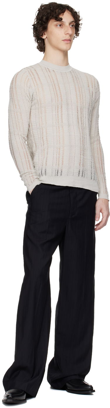 Sweater OUR LEGACY OUR LEGACY Formal Distressed Sweater Grå | M2253FL, 3