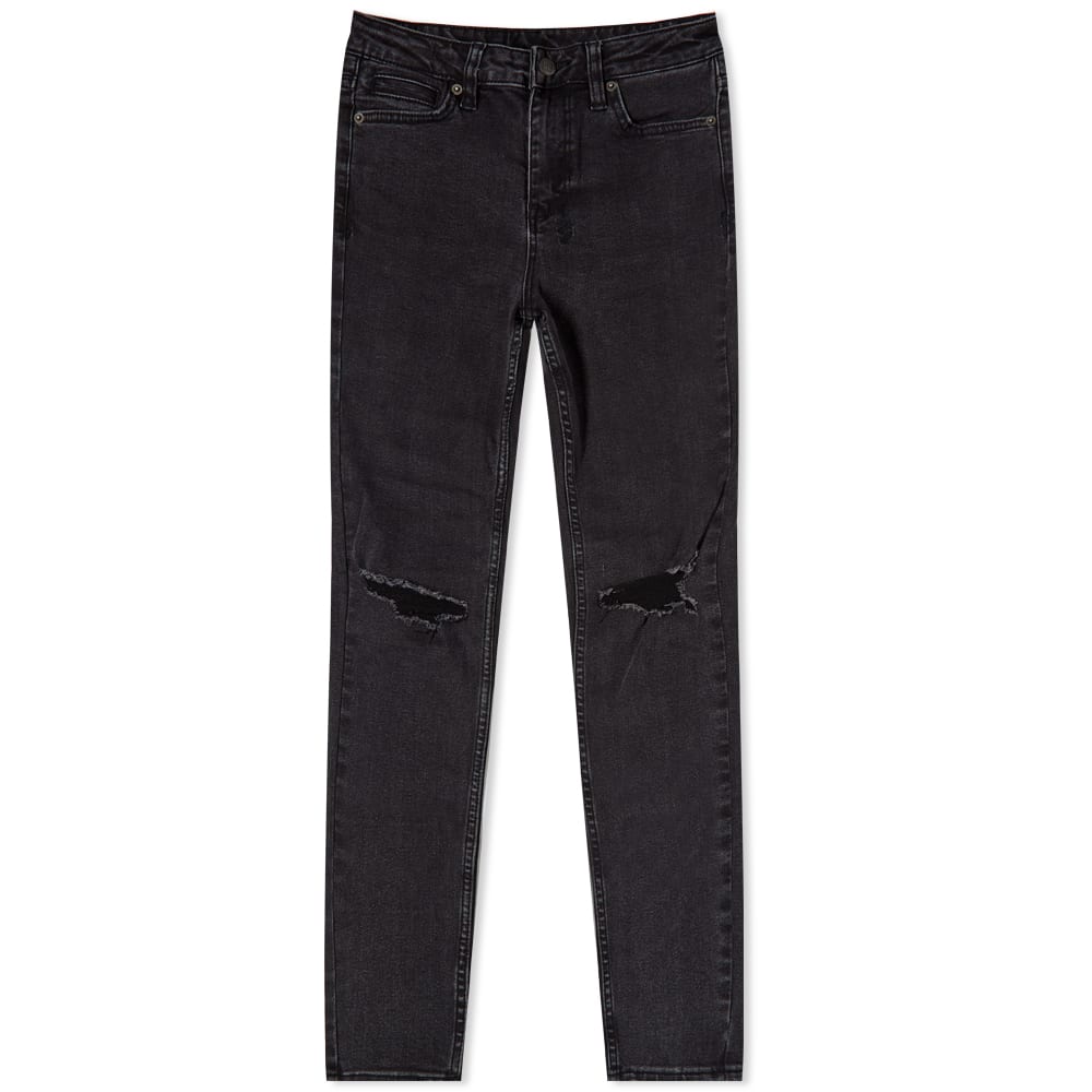 Jeans Ksubi Spray On Hell Cat Ripped Jean Black Svart | 5000004544-BLK, 0