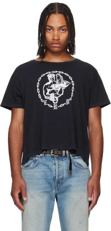 Crop top Enfants Riches Déprimés Enfants Riches Déprimés Chain Graphic Cropped T-Shirt Svart | 010-818, 0