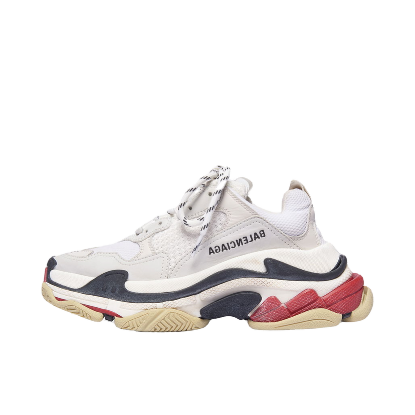 Sneakers och skor Balenciaga Triple S White Red W Vit | 524037W09E19000