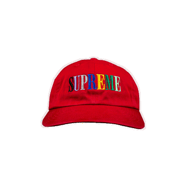 Keps Supreme Multi Color Logo 6-Panel Röd | FW20H65 RED, 0