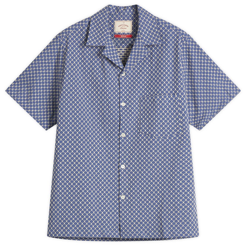 Skjorta Portuguese Flannel Flannel Vacation Shirt Blå | SS25-059-SKB