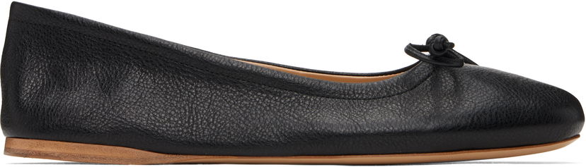 Sneakers och skor JW Anderson JW Anderson Round-Toe Leather Ballerinas Svart | BL0031-LA0323