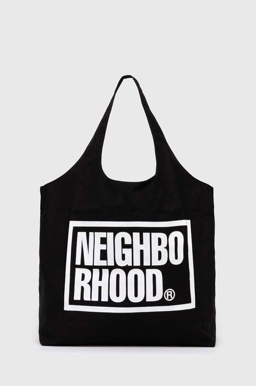 Tygpåse Neighborhood NEIGHBORHOOD ID Tote Bag-L Svart | 241MYNH.CG02