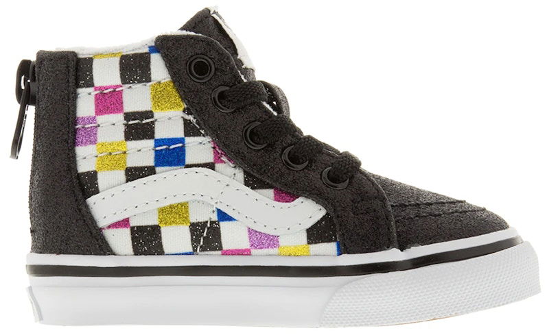 Sneakers och skor Vans Sk8-Hi Zip Glitter Checkerboard Flerfärgad | VN0A4BV1V3P