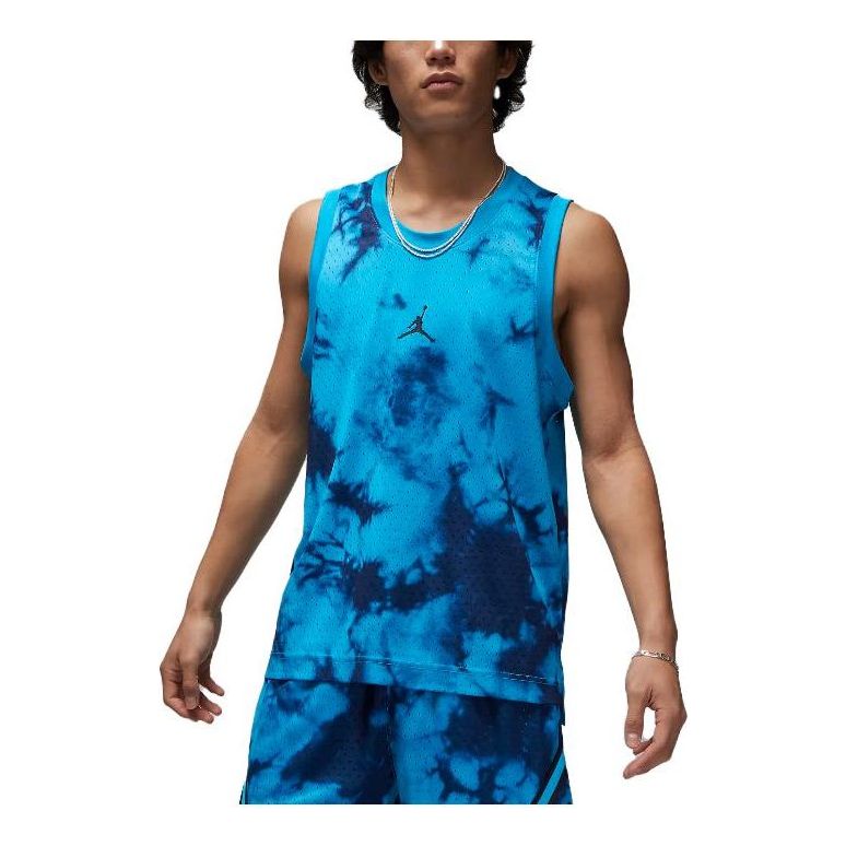 Linne Jordan Dri-FIT Mesh Basketball Jersey Blå | DZ0568-446