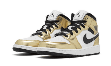 Sneakers och skor Jordan Air Jordan 1 Mid "White Metallic Gold" Metallisk | DC1419-700, 3