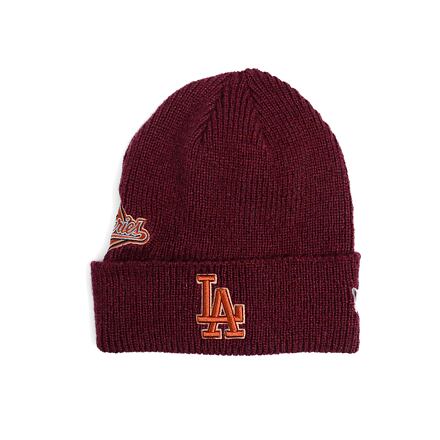 Mössa New Era Knit Beanie with Patch Röd | 60580732, 0