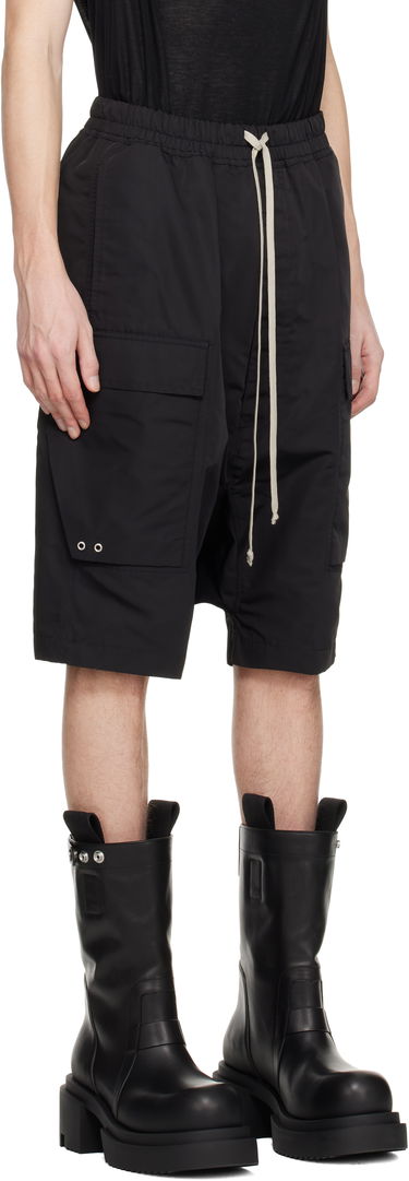 Shorts Rick Owens Rick Owens Hollywood Cargo Pods Shorts Svart | RU01E5389 FT, 1