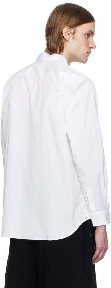 Skjorta Comme des Garçons Comme des Garçons Cotton Poplin Check Appliqué Shirt Vit | FO-B007-051, 2