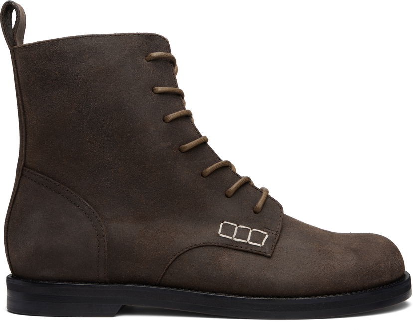 Sneakers och skor JW Anderson JW Anderson Loafer Lace-Up Boots Brun | BT0108-LA0319