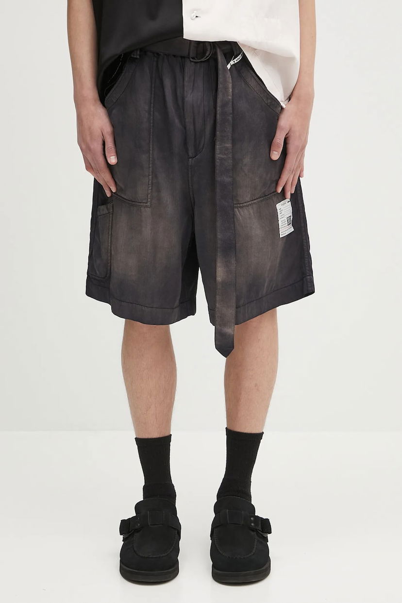 Shorts Maison MIHARA YASUHIRO Maison MIHARA YASUHIRO Aged Baker Shorts Svart | J14PT152