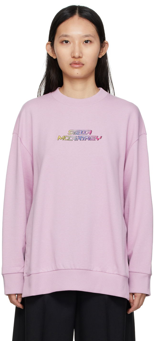 Sweatshirt Stella McCartney Logo Sweatshirt Rosa | 600420SPW36