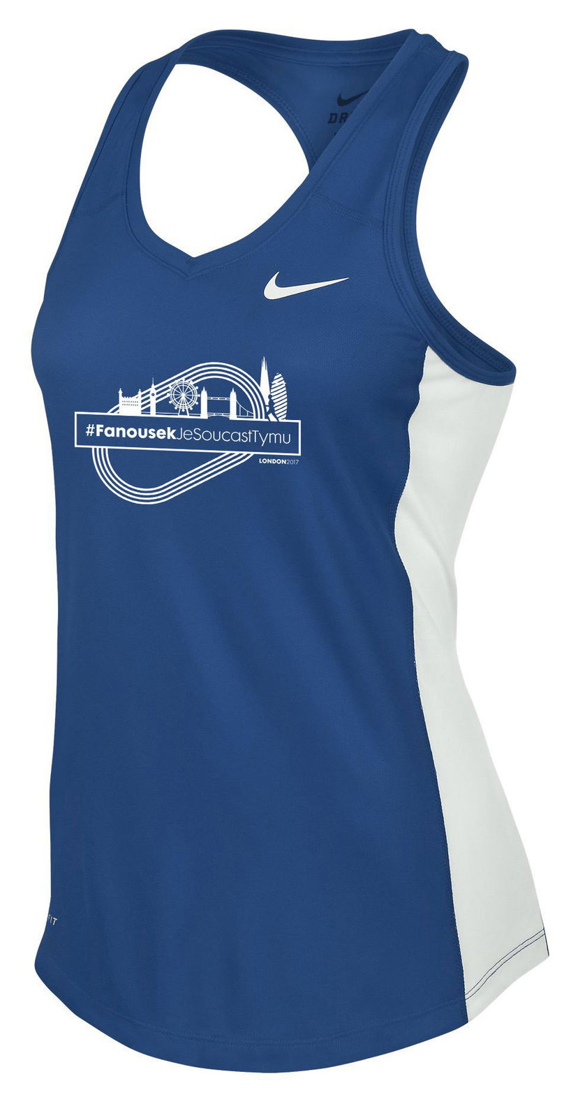 Linne Nike Nike Miler Singlet II Fans Women's Running Tank Top Blå | 598588-494-logo