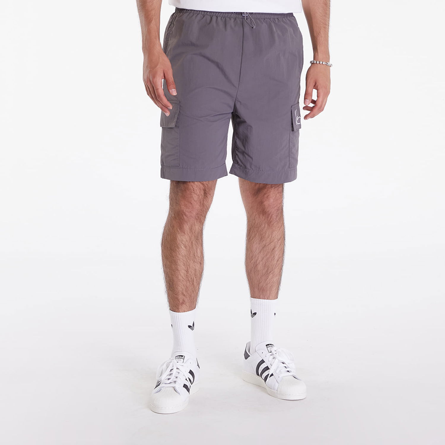 Shorts Karl Kani Small Signature Essential Cargo Shorts Anthracite Grå | KM-PS041-012-06, 0