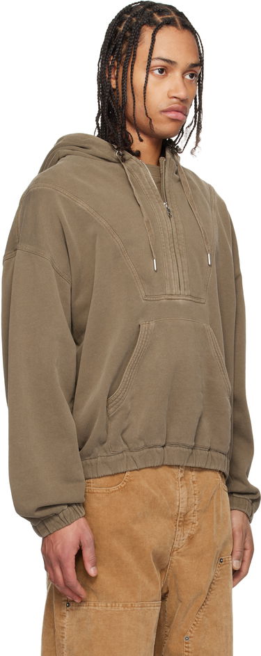 Sweatshirt ISABEL MARANT Isabel Marant Yanis Quarter-Zip Hoodie Grön | 25PSW0155HA-C1G05H, 1