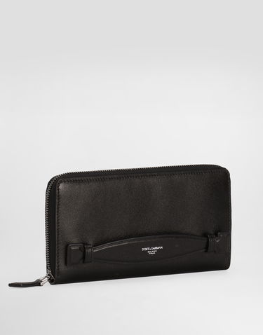 Plånbok Dolce & Gabbana Dolce & Gabbana Calfskin Zip-Around Wallet Svart | BP1672AV95680999, 1