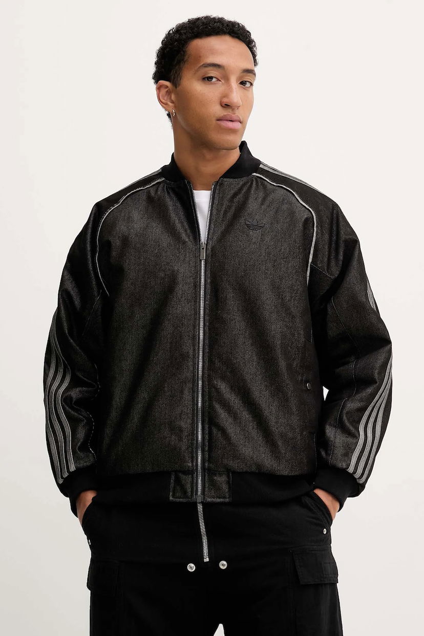 Bomberjacka adidas Originals adidas Originals Denim Bomber Jacket Oversize Svart | JY2796