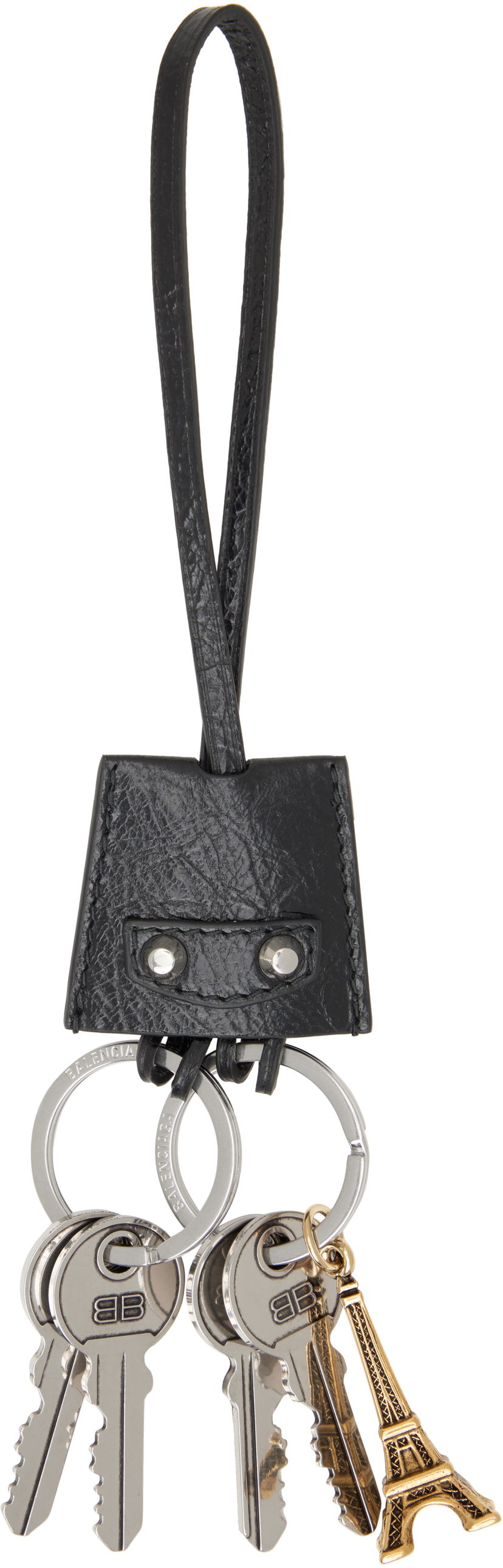 Nyckelringar Balenciaga Balenciaga 'Li City' Eiffel Keychain Svart | 795641 2AA9A